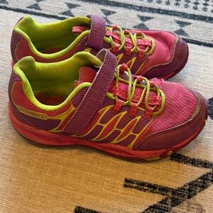 Merrell Kids' Fuchsia and Lime Sneakers